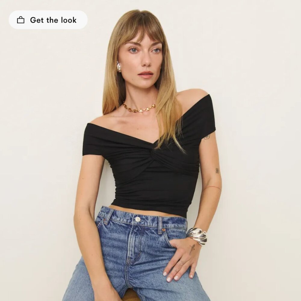 Reformation Ezlynn Knit Top